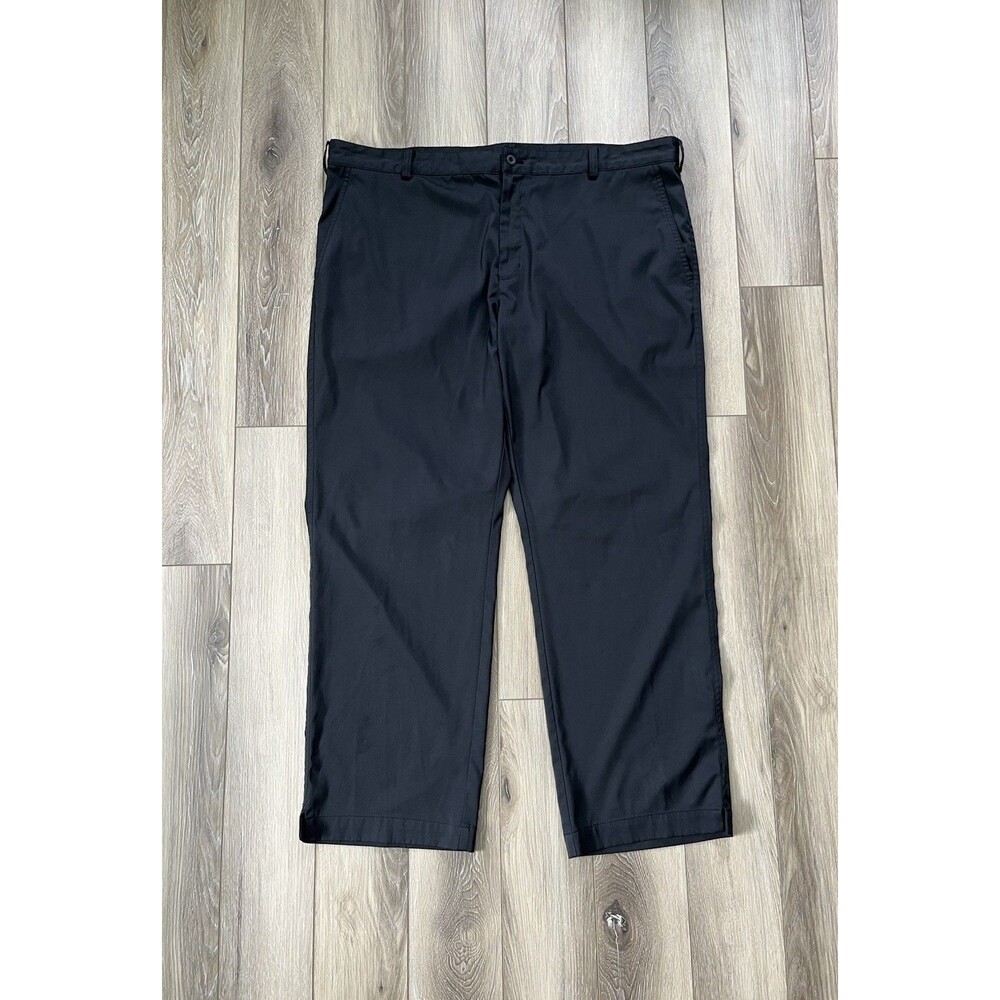 Nike Golf Dri-Fit Black Straight Leg Lightweight Pants Mens Sz 42x30 Polyester